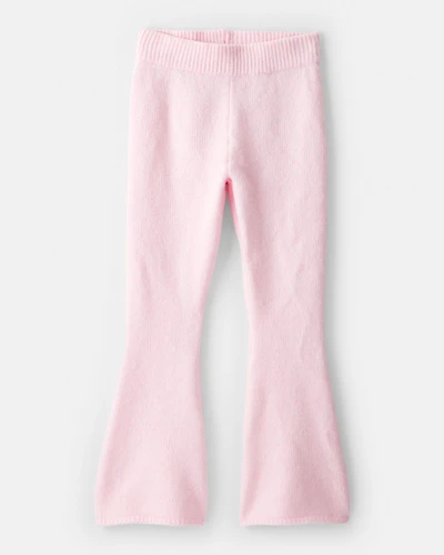 Girls Flared Sweater Knit Pants