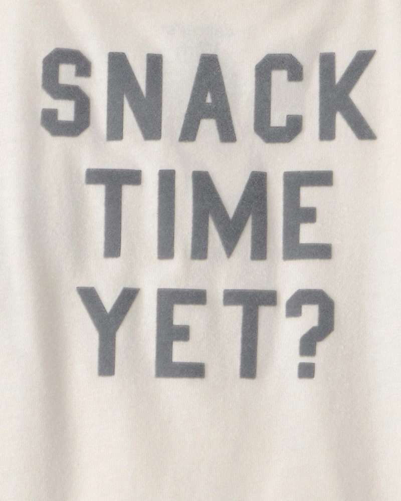 Baby Boy Cookies & Milk Long-Sleeve Graphic Tee - Cream