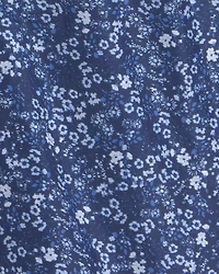 Girls Floral Midweight Jacket - Blue