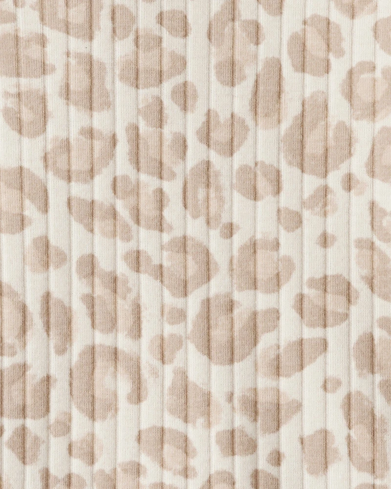 Toddler Girl Leopard Long-Sleeve Top - Cream