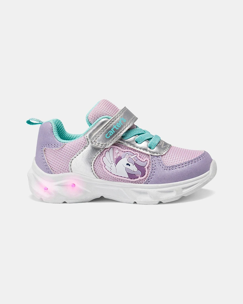 Toddler Girl Light-Up Unicorn Athletic Sneakers