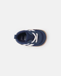 Baby Boy Striped Sneakers - Navy Blue
