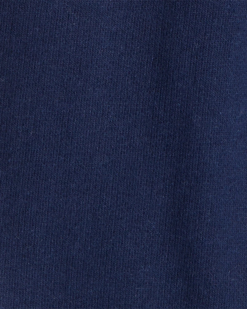 Baby Boy 3-Piece Bicycle Quilted Jacket Outfit Set - Navy