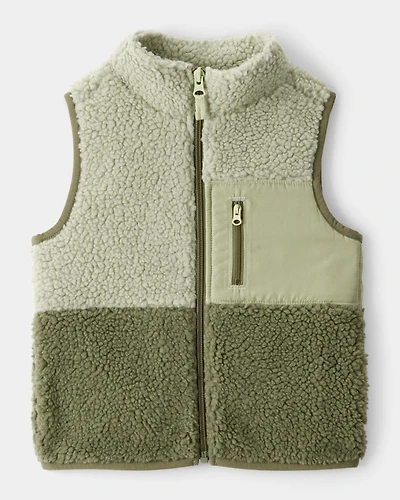 Toddler Boy Sherpa Sleeveless Vest
