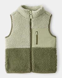 Toddler Boy Sherpa Sleeveless Vest