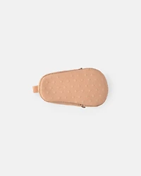 Baby Girl Bow Mocassin Shoes - Tan