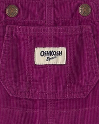 Baby Girl Corduroy Overalls - Purple