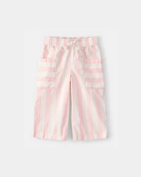 Baby Girl Striped Pants - Pink/Ivory