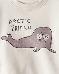 Toddler 2-Piece Set Made with Organic Cotton in Artic Friends Print