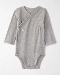Baby Girl Organic Cotton Rib Bodysuit