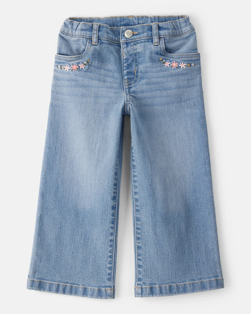 Toddler Girl Denim Wide-Leg Jeans - Blue