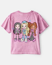 Girls Bratz Short-Sleeve Graphic Tee - Pink