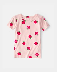 Toddler Girl Strawberry PurelySoft 2-Piece Pajama Set - Pink