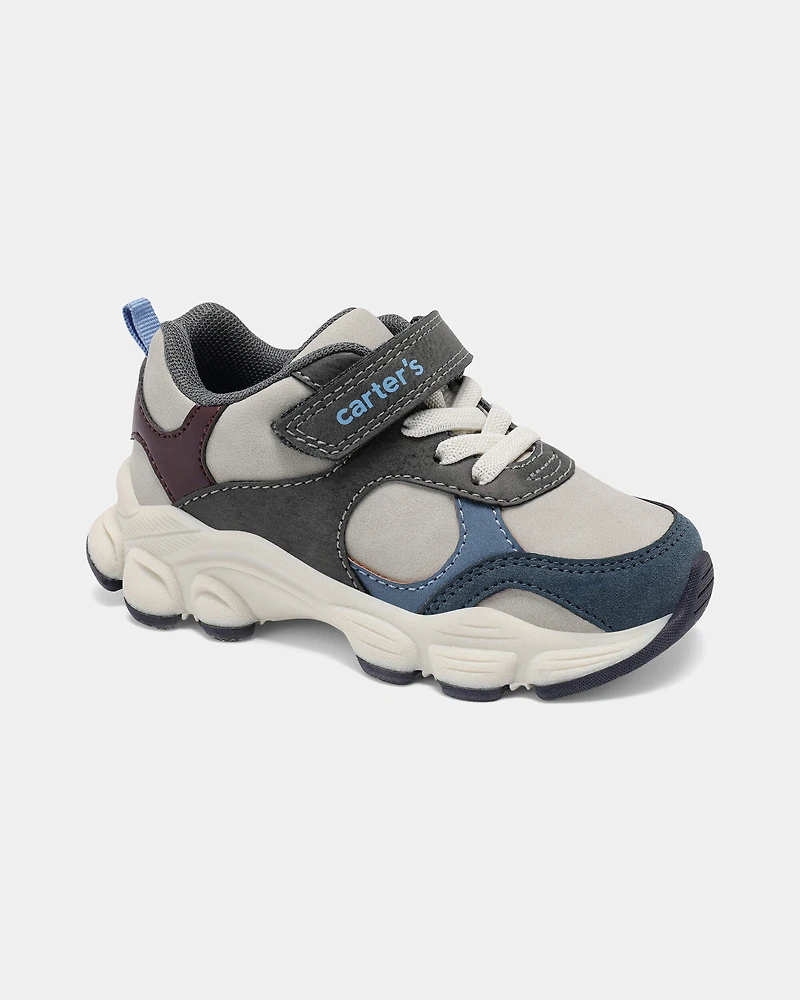 Toddler Boy Athletic Sneakers - Blue/Grey