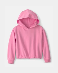 Girls 2-Piece French Terry Hoodie & Pant Set - Pink