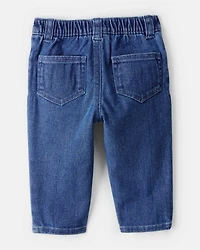 Baby Girl 3-Piece Floral Motif Velour Vest Outfitt Set