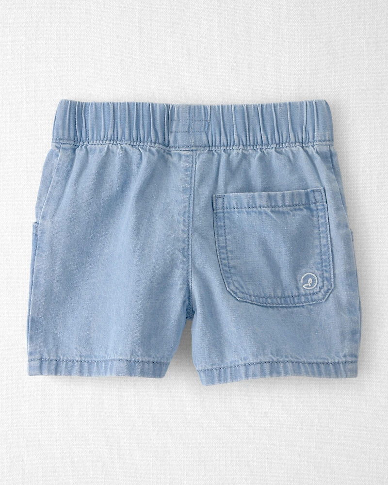 Toddler Organic Cotton Chambray Shorts
