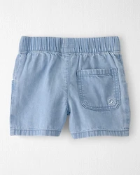 Toddler Organic Cotton Chambray Shorts
