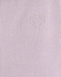 Toddler Girl Logo Embroidered Ribbed Tee - Purple