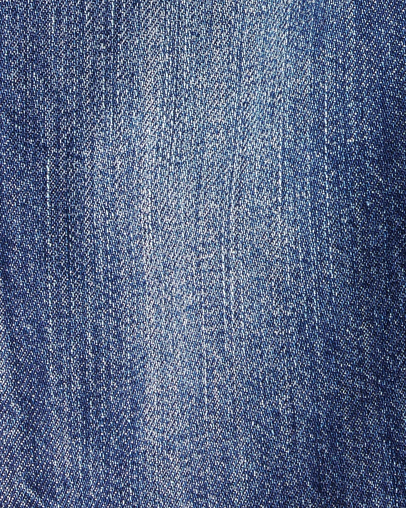 Baby Boy Pull-On Straight Denim Pants - Medium Wash