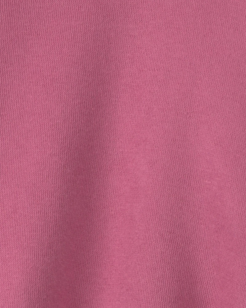 Girls 'Thriving' Fleece Zip-Up Hoodie - Pink