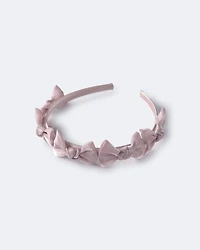 Toddler Girl Bow Headband - Mauve