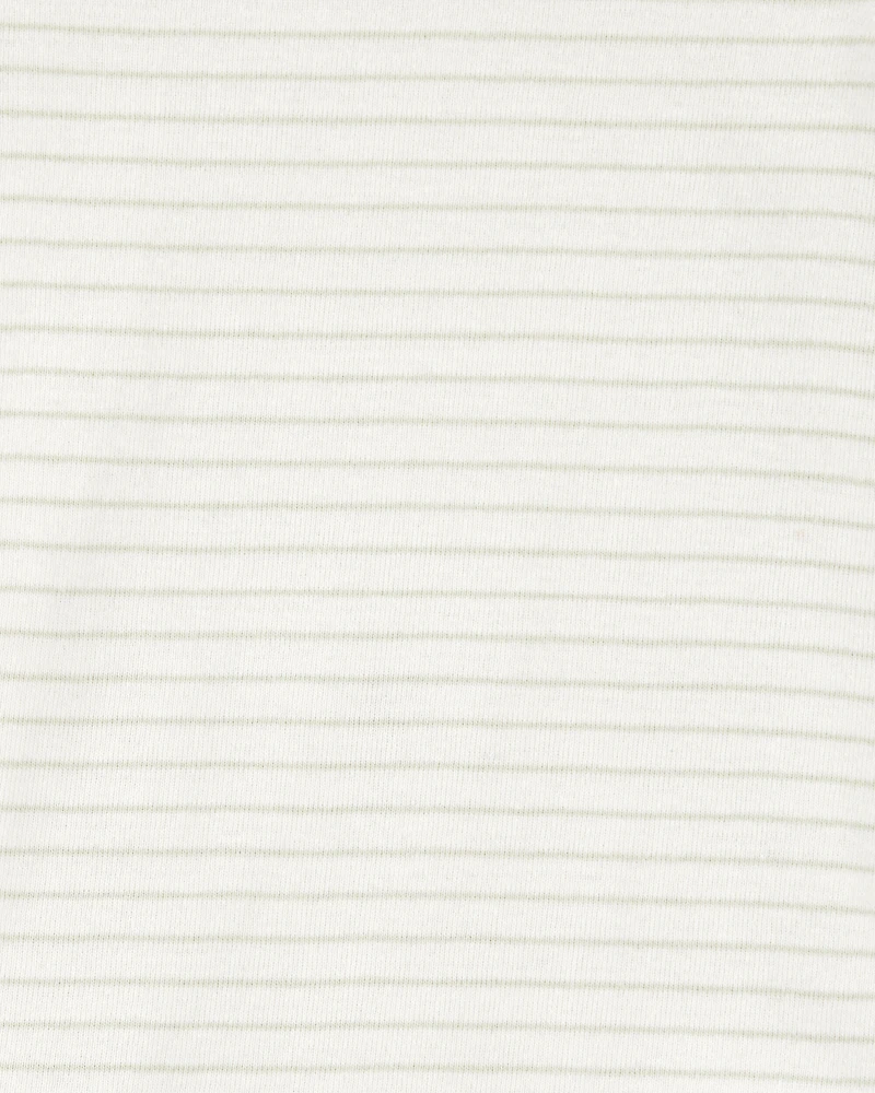 Baby Boy 5-Pack Safari Short Sleeve Bodysuits - Beige/Cream/Grey/Green