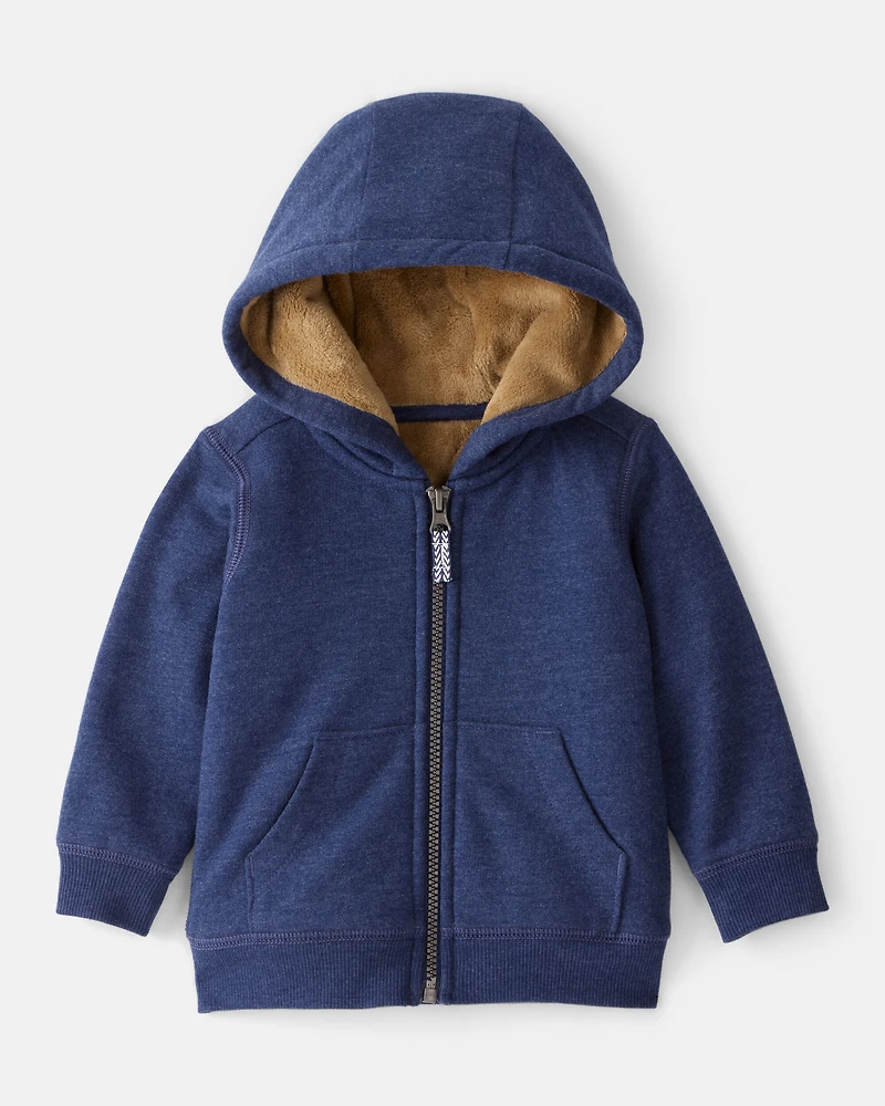 Baby Boy Long-Sleeve Hooded Zip-Up Jacket