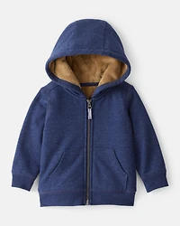 Baby Boy Long-Sleeve Hooded Zip-Up Jacket