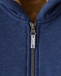 Toddler Boy Long-Sleeve Hooded Zip-Up Jacket - Navy