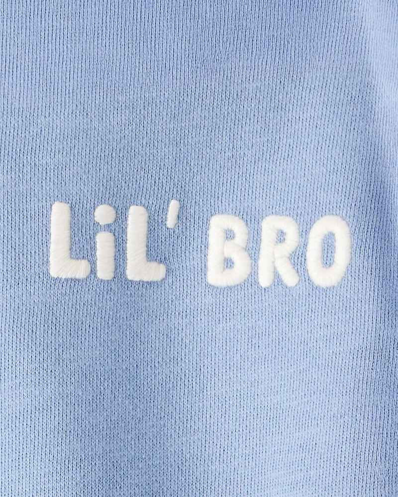 Baby Boy Organic Cotton Lil' Bro Bubble