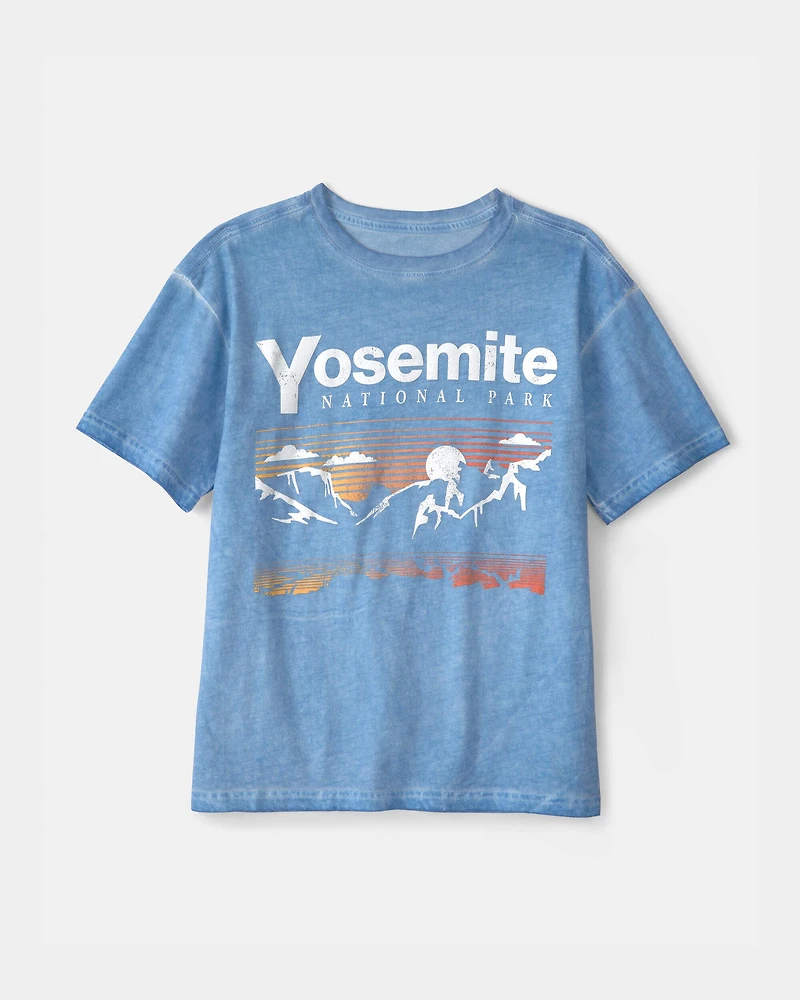 Boys Yosemite Graphic Tee - Blue