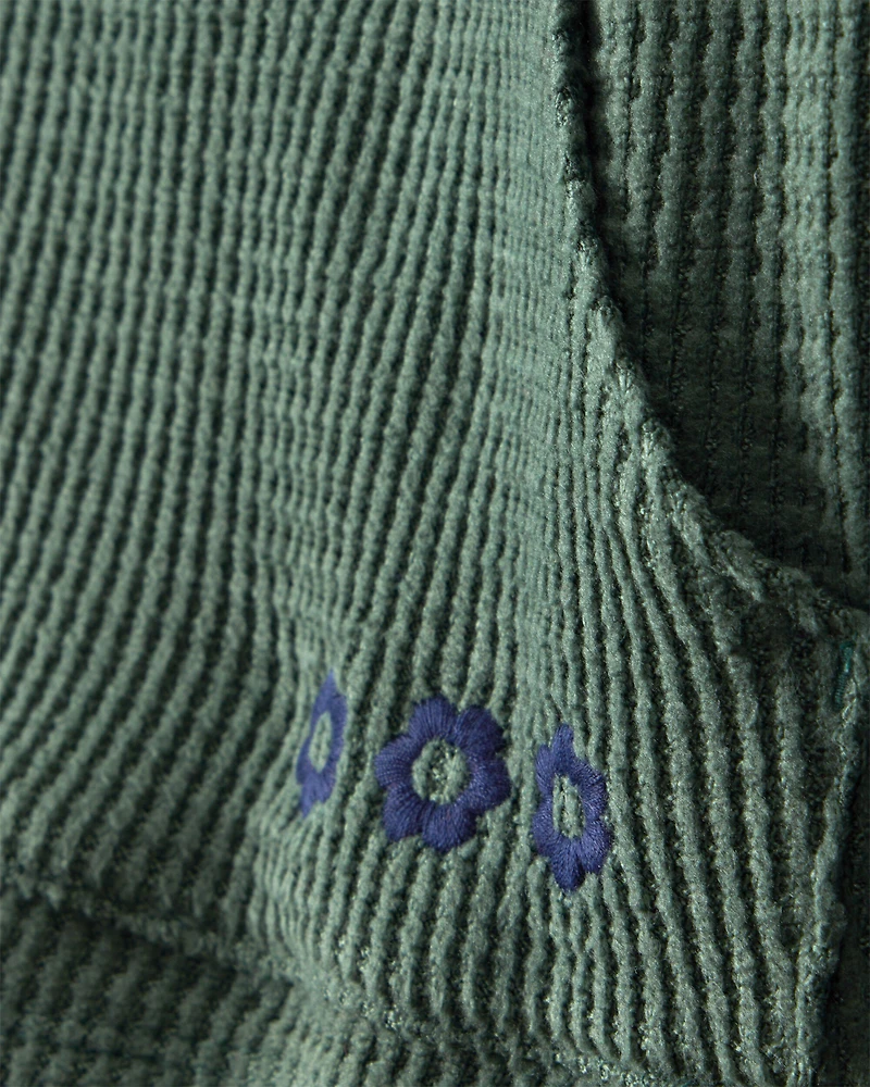 Girls 2-Piece Thermal Hoodie & Jogger Set - Green