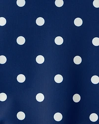 Baby Girl Polka Dot 1-Piece Swimsuit - Navy