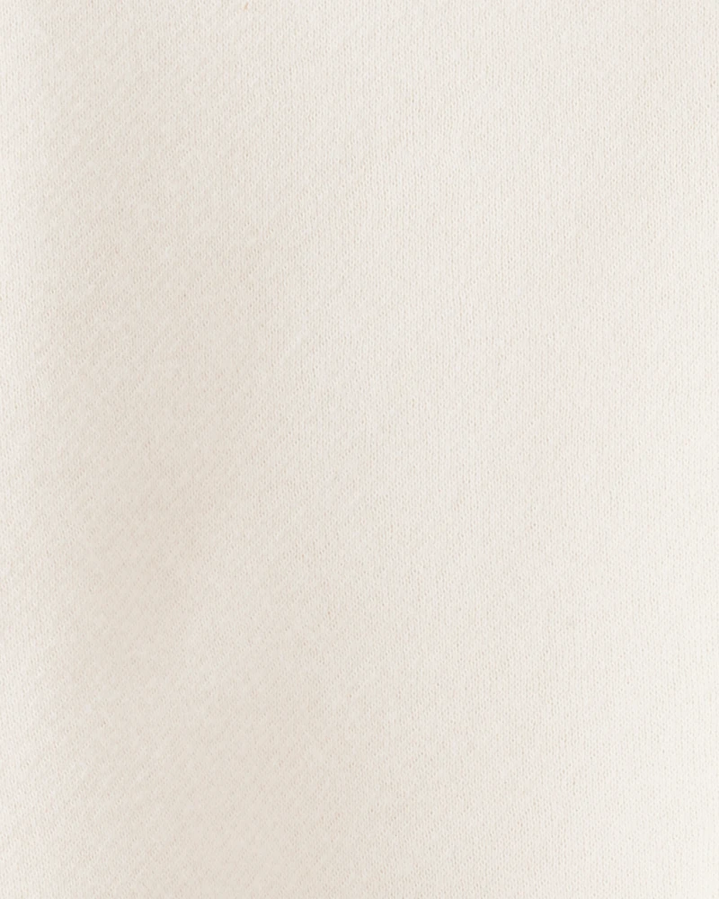 Baby Girl 2-Piece DayDream Fleece Pullover Sweatshirt & Joggers Set - White/Brown