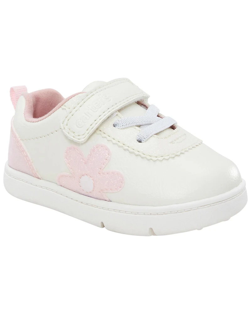 Every Step® First Walker  Flower Casual Sneakers - White