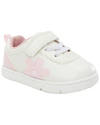 Every Step® First Walker  Flower Casual Sneakers - White
