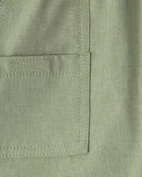 Toddler Boy Woven Pocket Shorts - Green