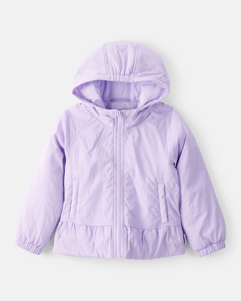 Toddler Girl Long-Sleeve Midweight Jacket - Purple