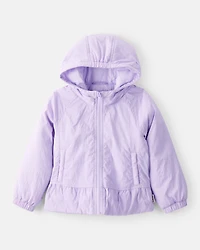Toddler Girl Long-Sleeve Midweight Jacket - Purple