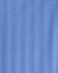 Girls Pointelle Long-Sleeve Top - Blue