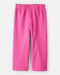 Toddler Girl Mini Icon French Terry Pullover & Pant Set - Pink