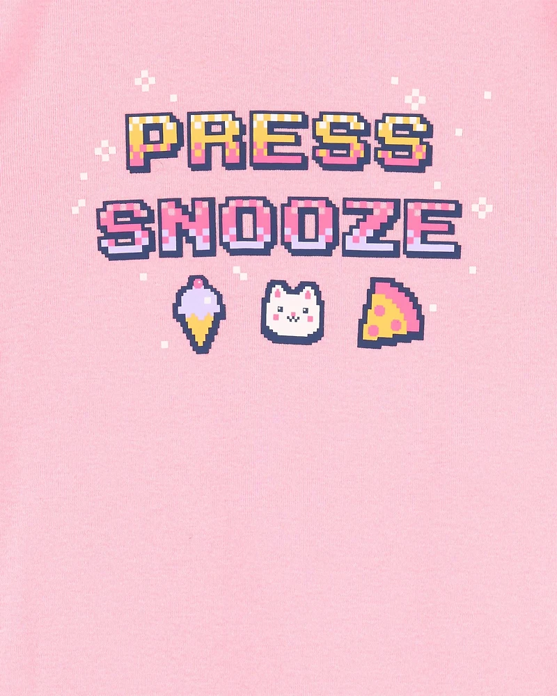 Kid 4-Piece Gamer Cotton Pajamas