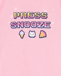 Kid 4-Piece Gamer Cotton Pajamas