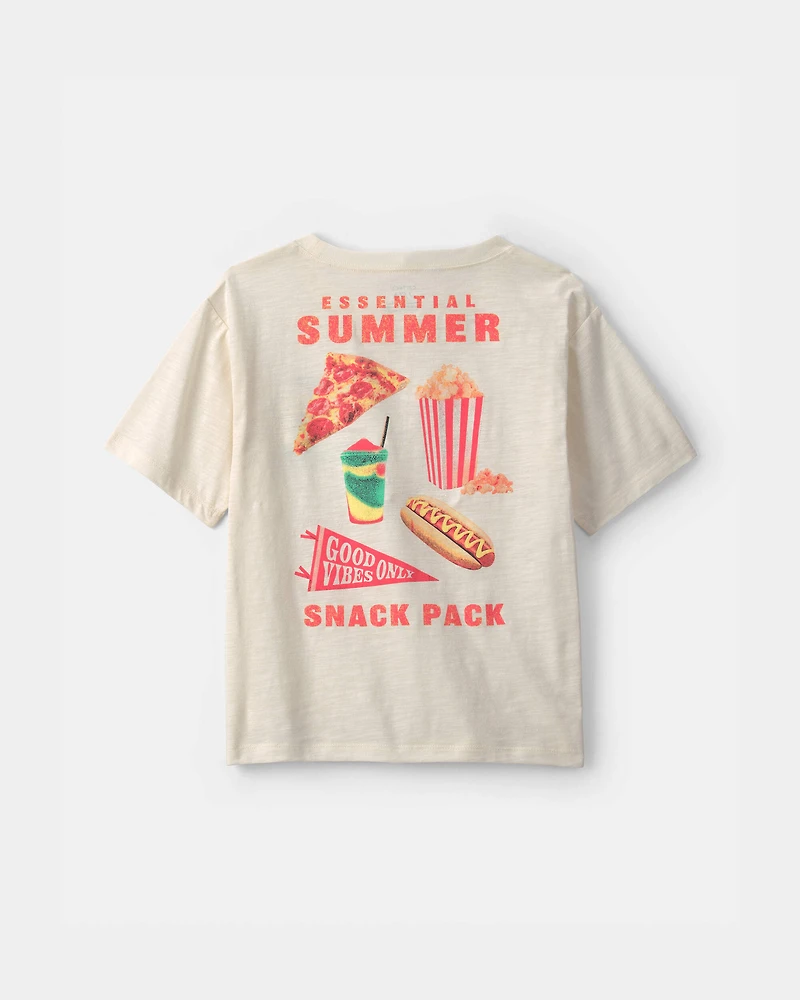 Boys 'Summer Snack Pack' Graphic Tee - Cream