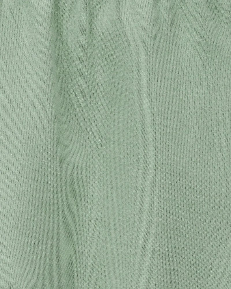 Baby Girl 2-Pack PurelySoft Pull-On Pants - Green/White