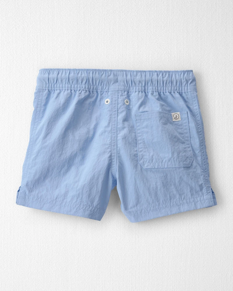 Toddler Boy Recycled Solid Swim Trunks