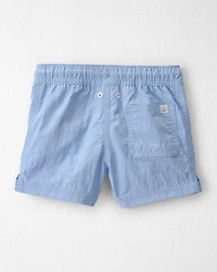 Toddler Boy Recycled Solid Swim Trunks