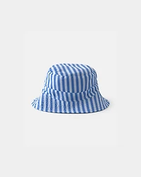 Baby Boy Reversible Stripe Swim Hat - Blue