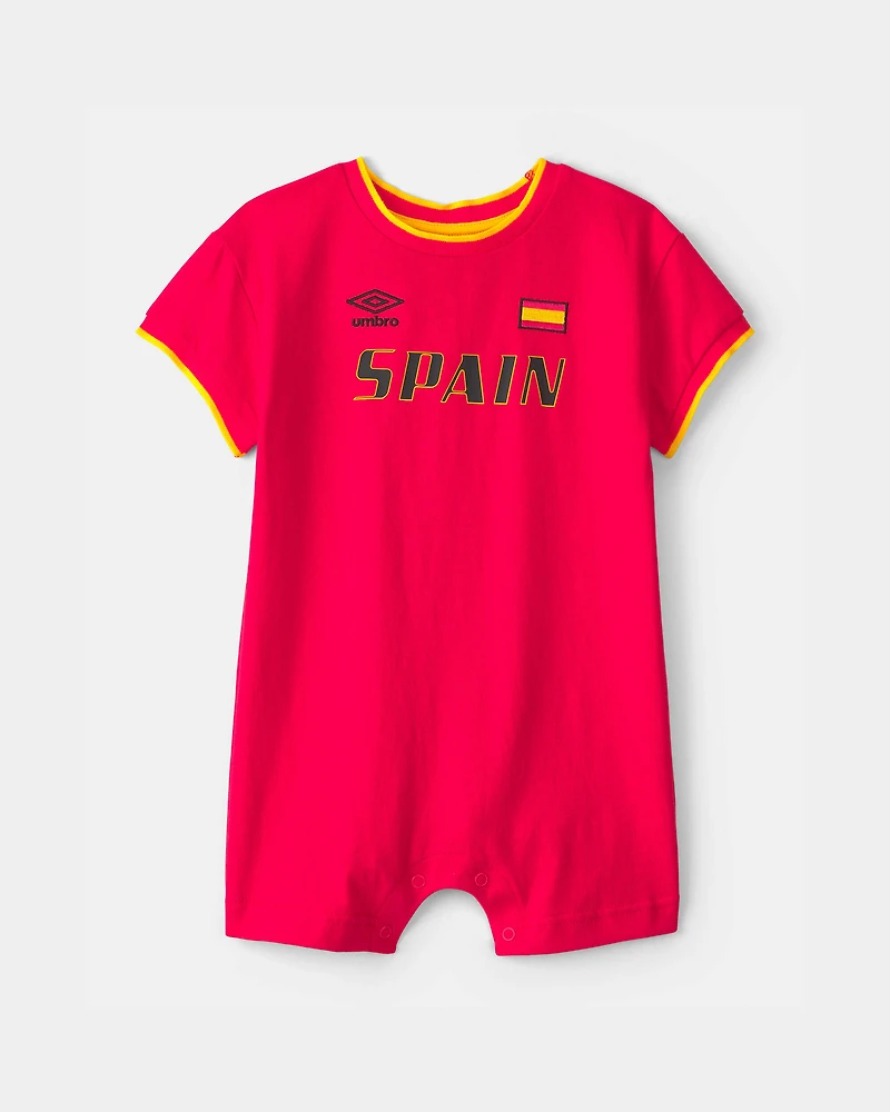 Baby Umbro Spain Romper - Red
